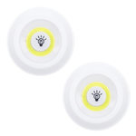 Paris Prix Lot de 2 Lampes Led  Télécommande  9cm Blanc