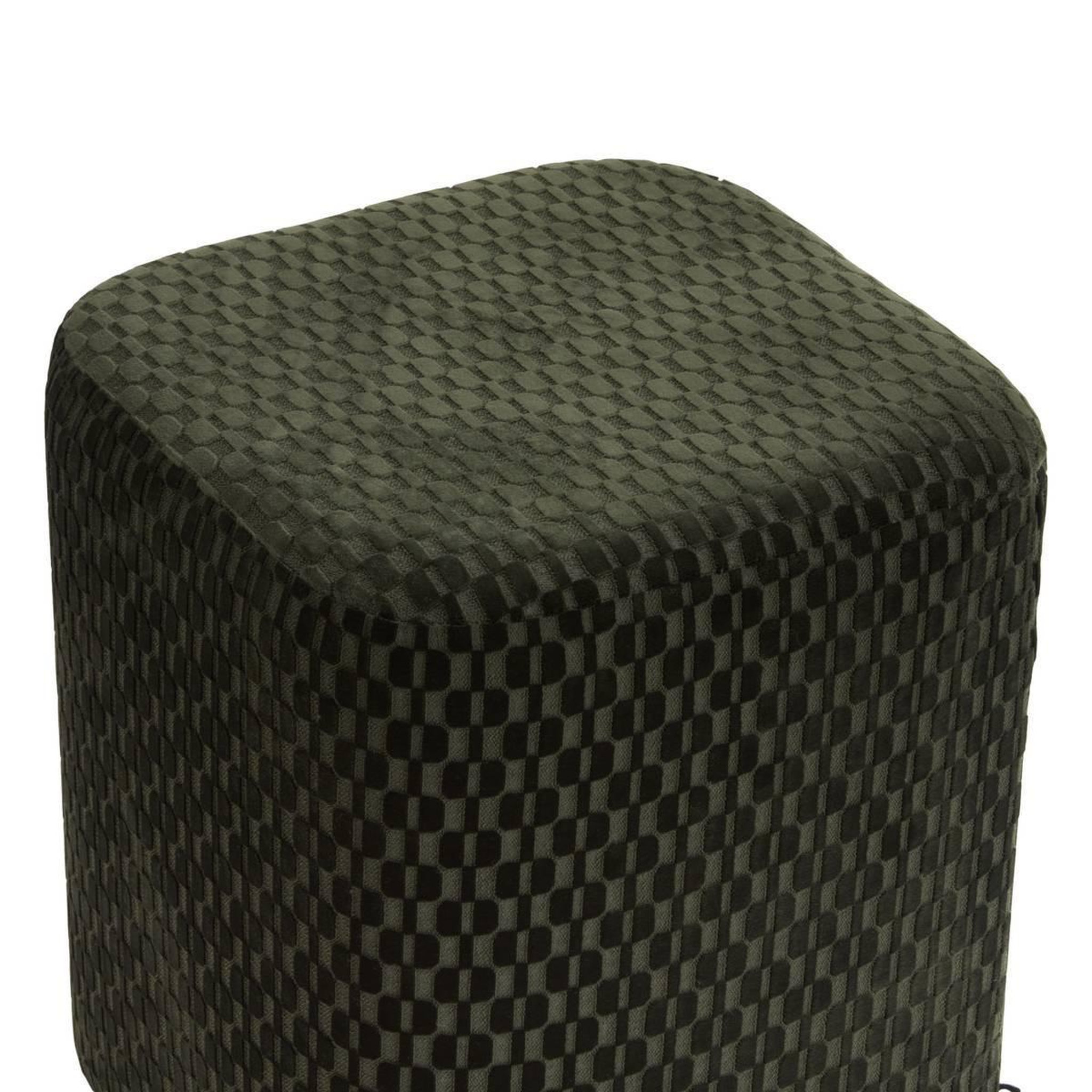 Voir la diapositive 2 : ATMOSPHERA Pouf en Velours  Selia  38cm Vert Cèdre