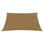 VIDAXL Voile d'ombrage 160 g/m^2 Taupe 2x2 m PEHD