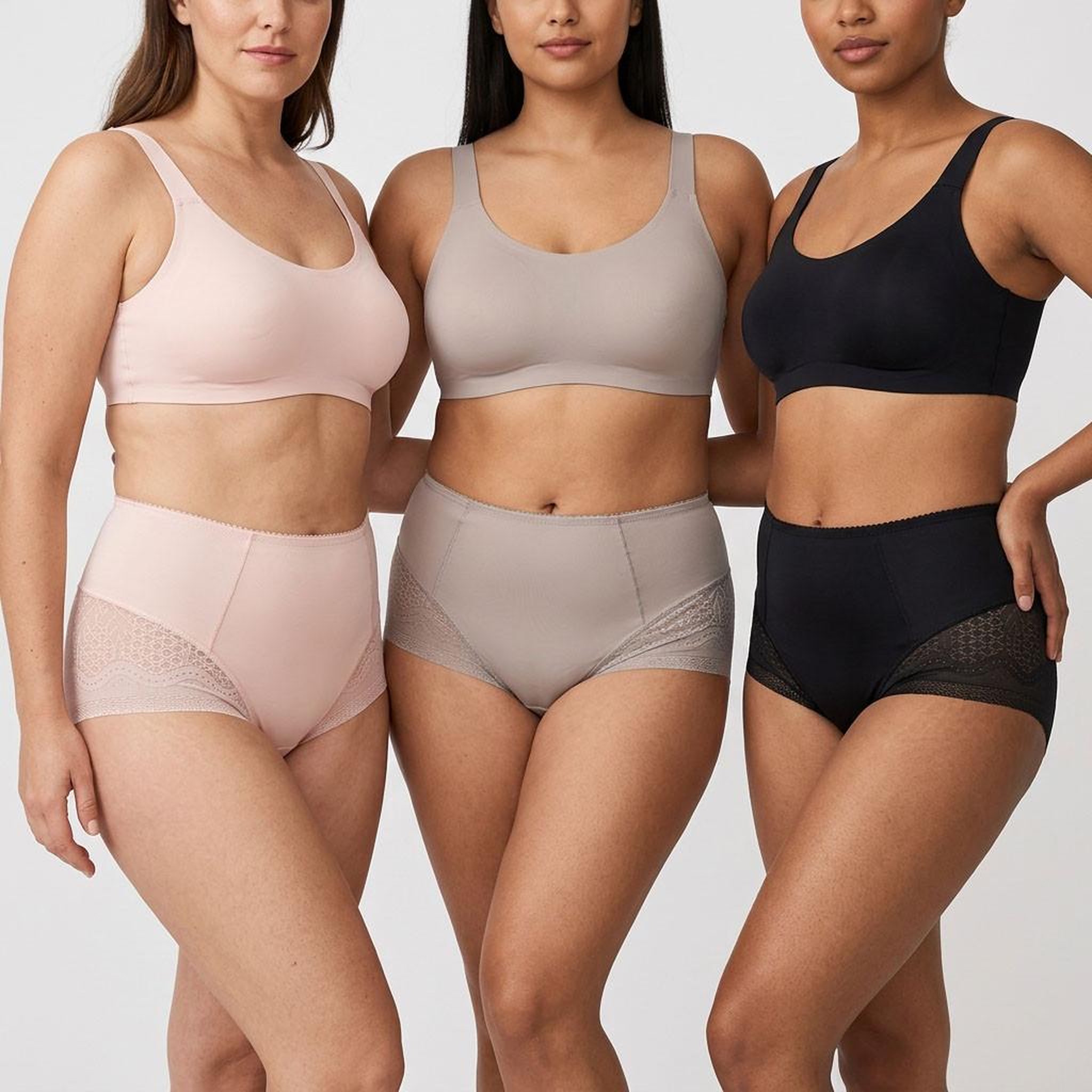 Voir la diapositive 2 : OZABI OZABI Pack de Culottes Femme Gainantes Invisibles Dentelle et Laser – Lot de 6