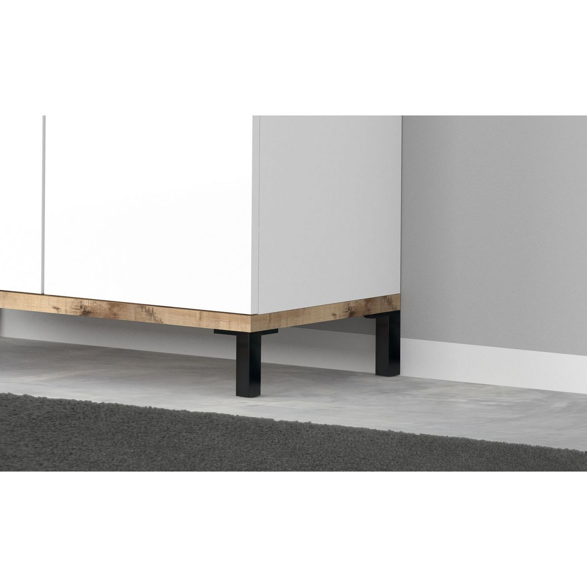 Meuble à chaussures 2 portes L80cm BARI