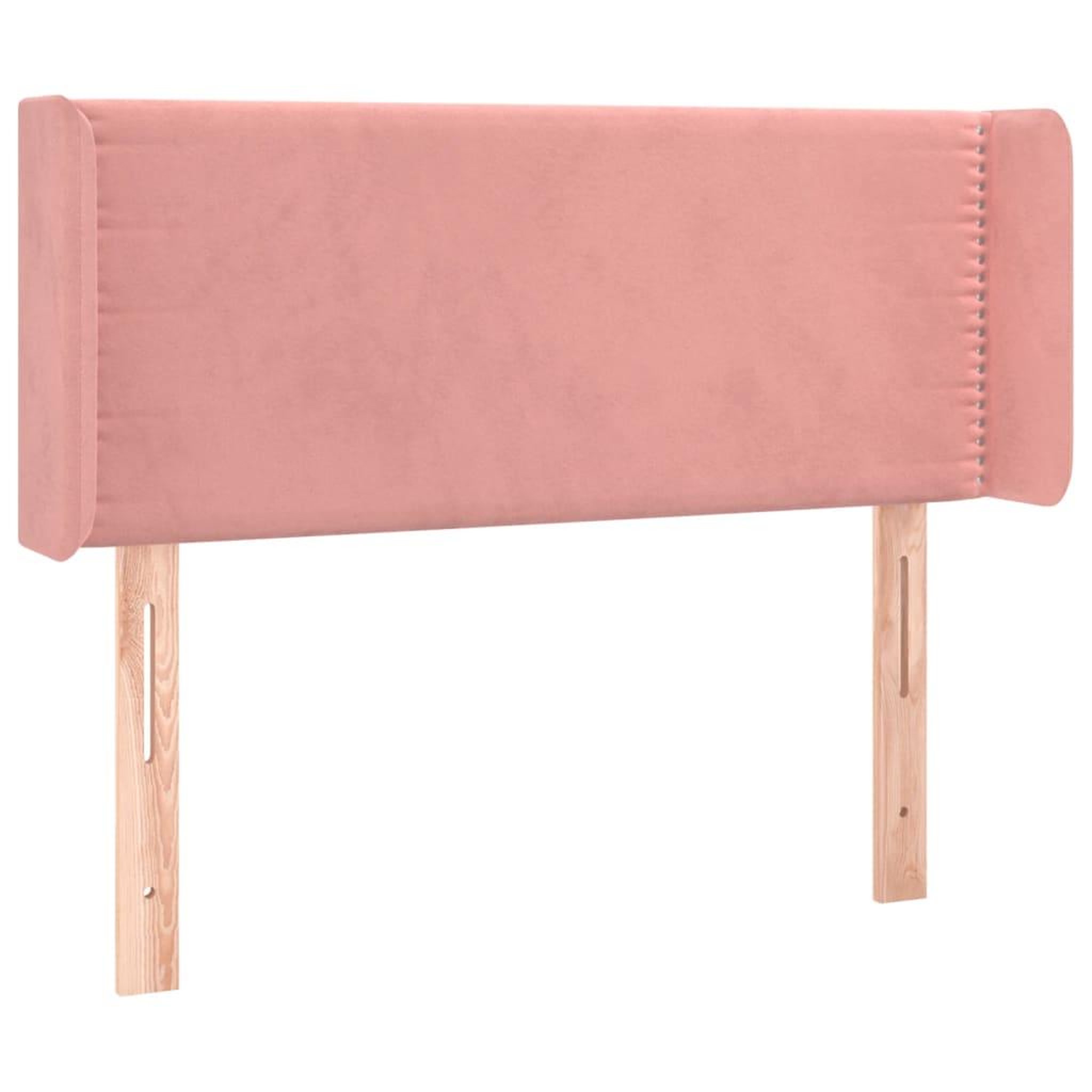 Voir la diapositive 2 : VIDAXL Tete de lit avec oreilles Rose 103x16x78/88 cm Velours
