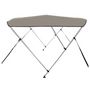 Voir la diapositive 5 : VIDAXL Auvent bimini a 3 arceaux gris 183x140x137 cm