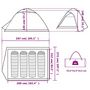 Voir la diapositive 6 : VIDAXL Tente de camping a dome 4 personnes tissu occultant impermeable