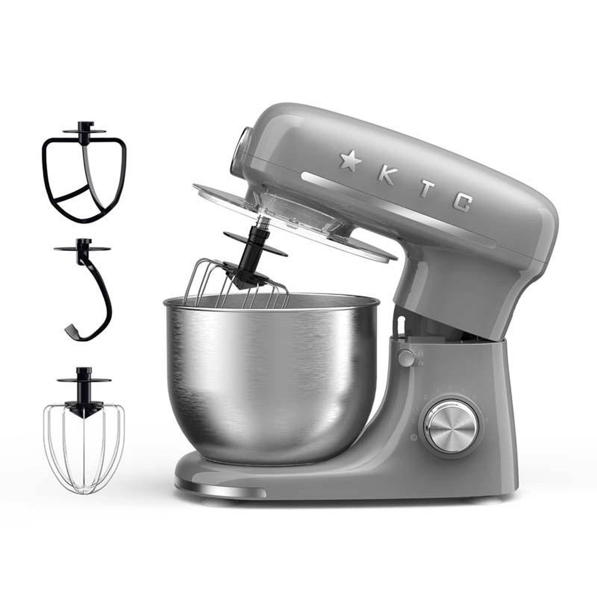 Voir la diapositive 3 : KITCHENCOOK Robot pétrin 5l inspiron grey kitchencook