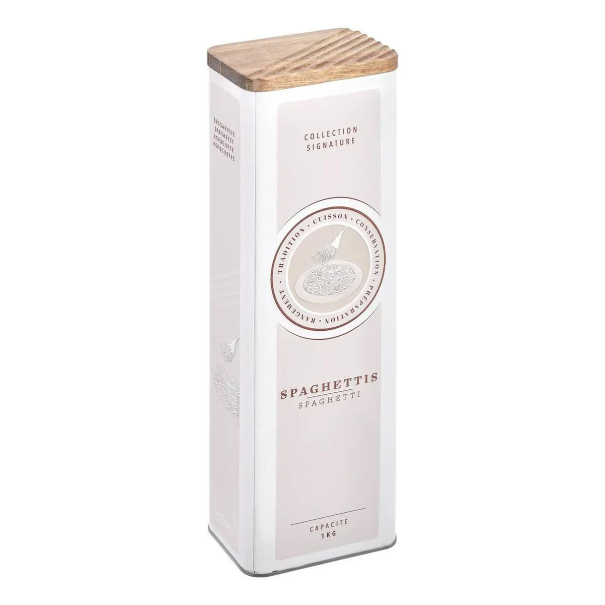 FIVE Boîte à Spaghettis en Métal  Signature  28cm Crème