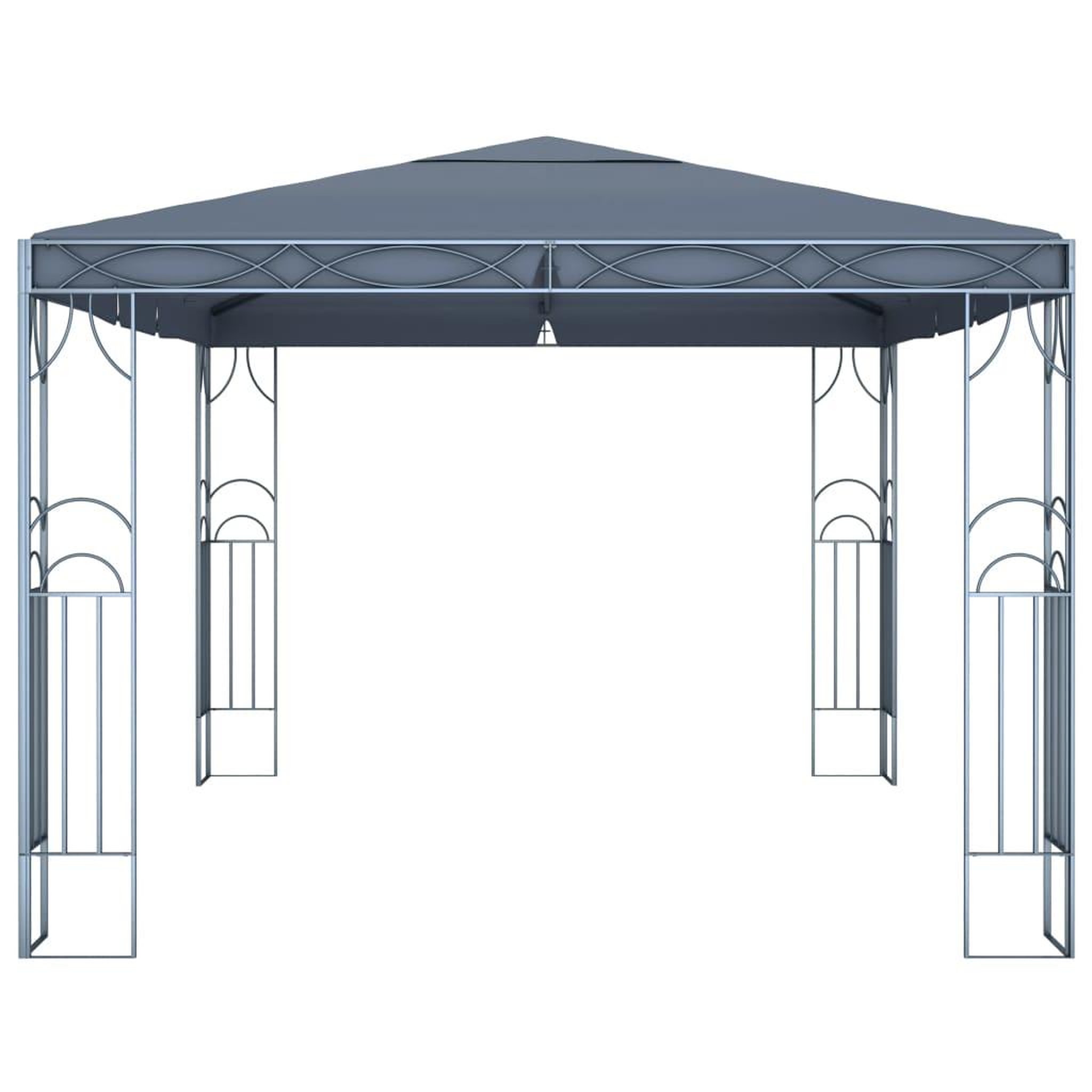 Voir la diapositive 2 : VIDAXL Tonnelle 400 x 300 cm Anthracite