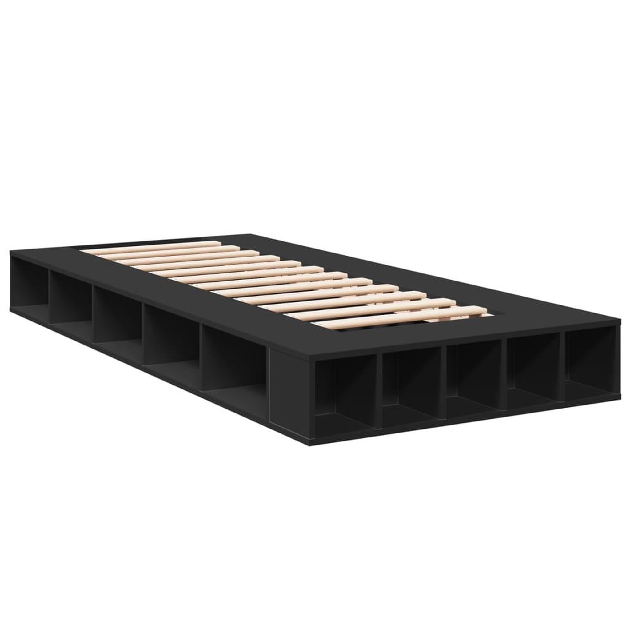 Voir la diapositive 3 : VIDAXL Cadre de lit sans matelas noir 75x190 cm