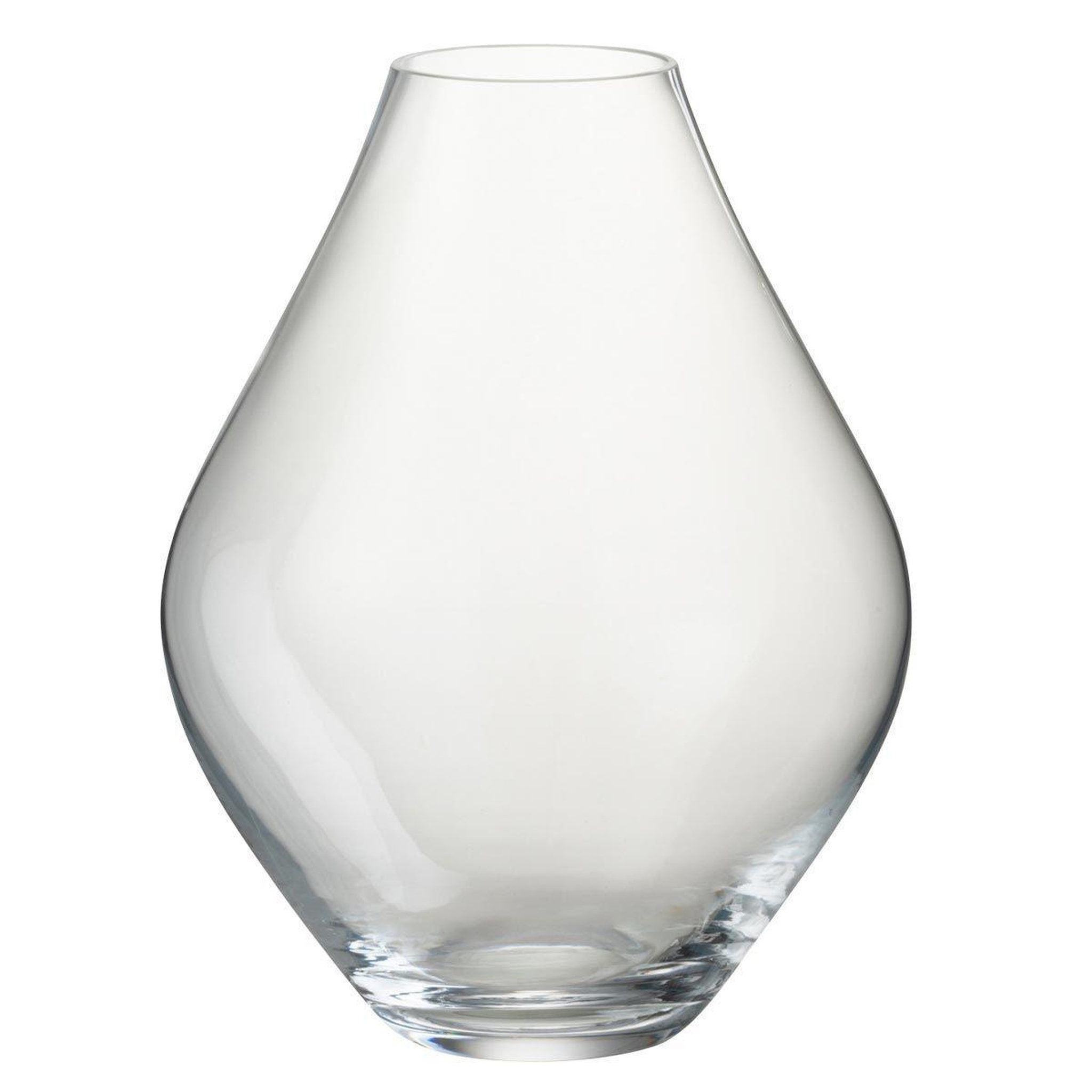 J-LINE Vase design en verre  cleo  28cm transparent