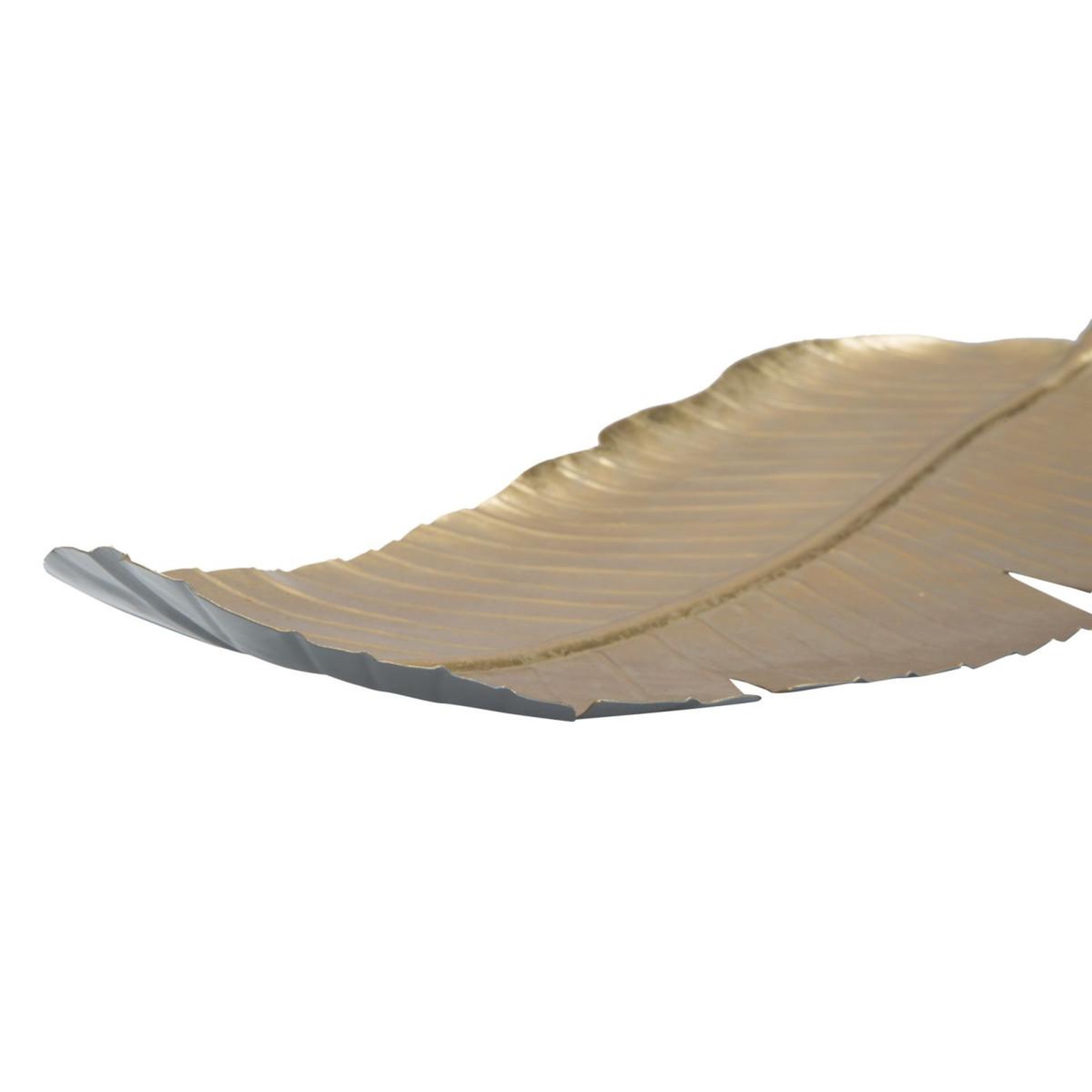 Voir la diapositive 3 : Paris Prix Vide-poche en métal  leaf  55cm or