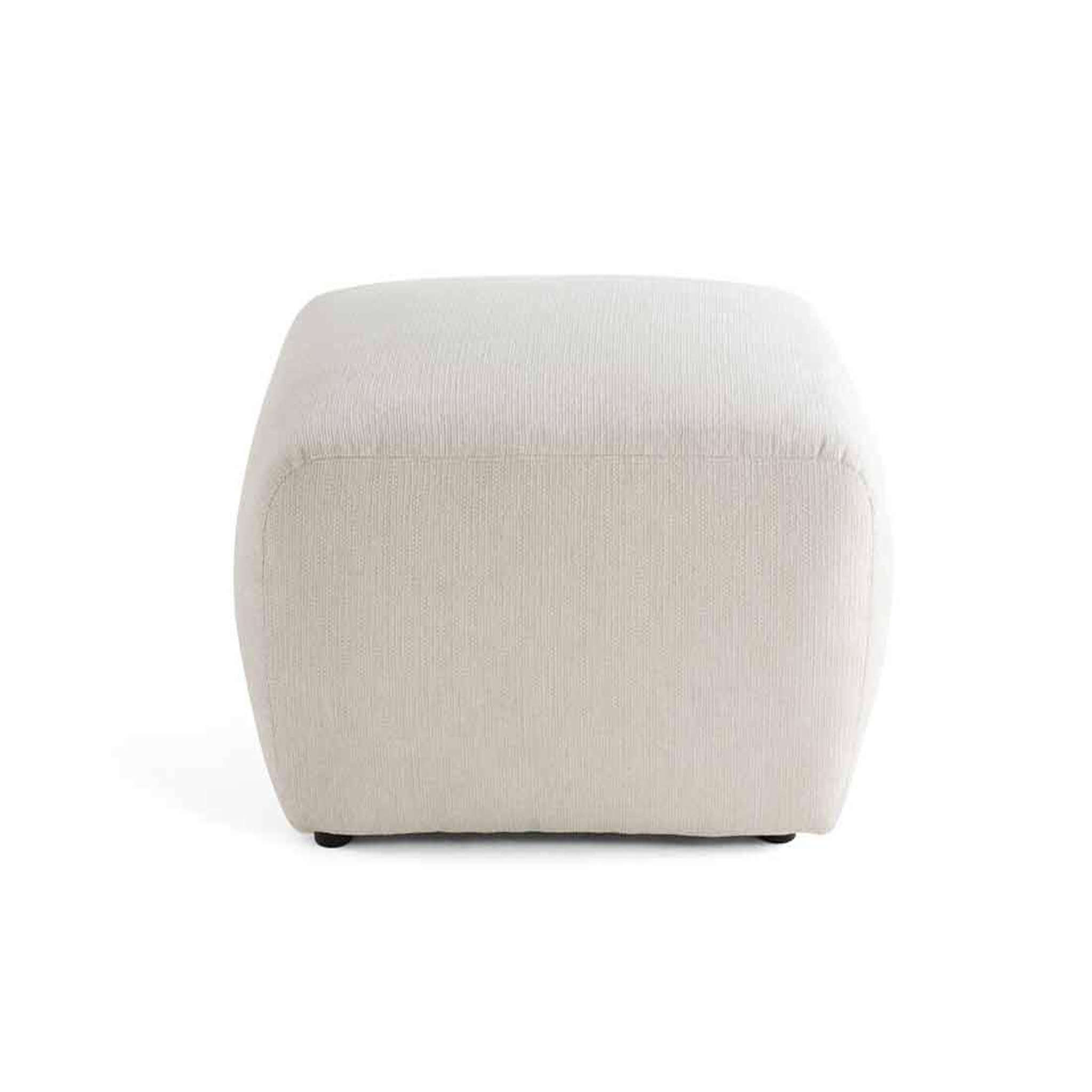Voir la diapositive 6 : BEST MOBILIER Sorrente - pouf - en tissu texturé