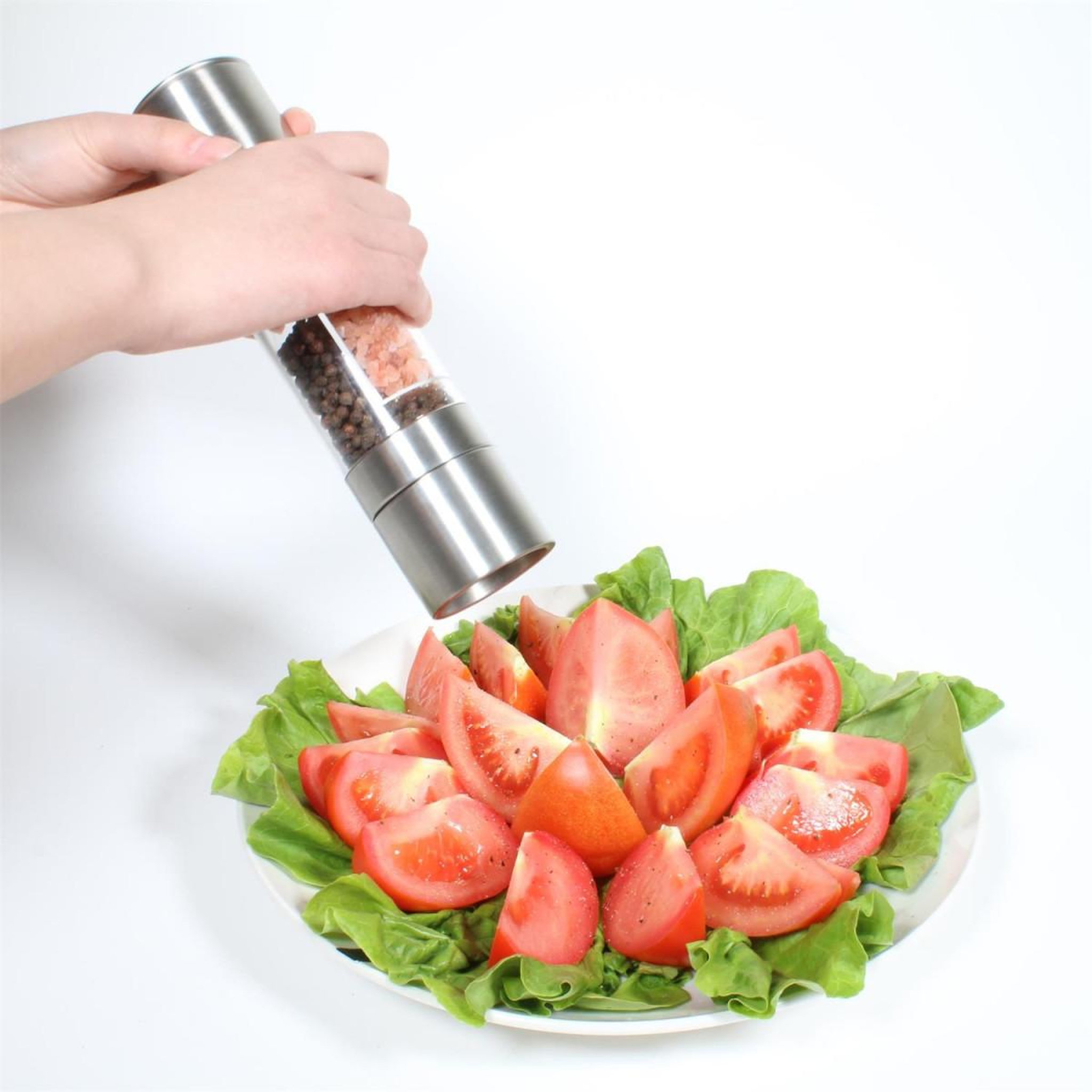Voir la diapositive 5 : COOK CONCEPT Moulin poivre & sel inox  facile  21cm argent