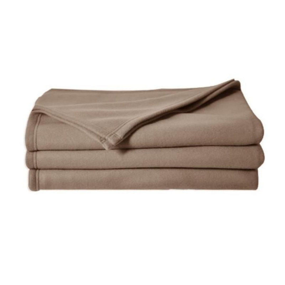 POYET MOTTE POLECO couverture polaire TAUPE 180