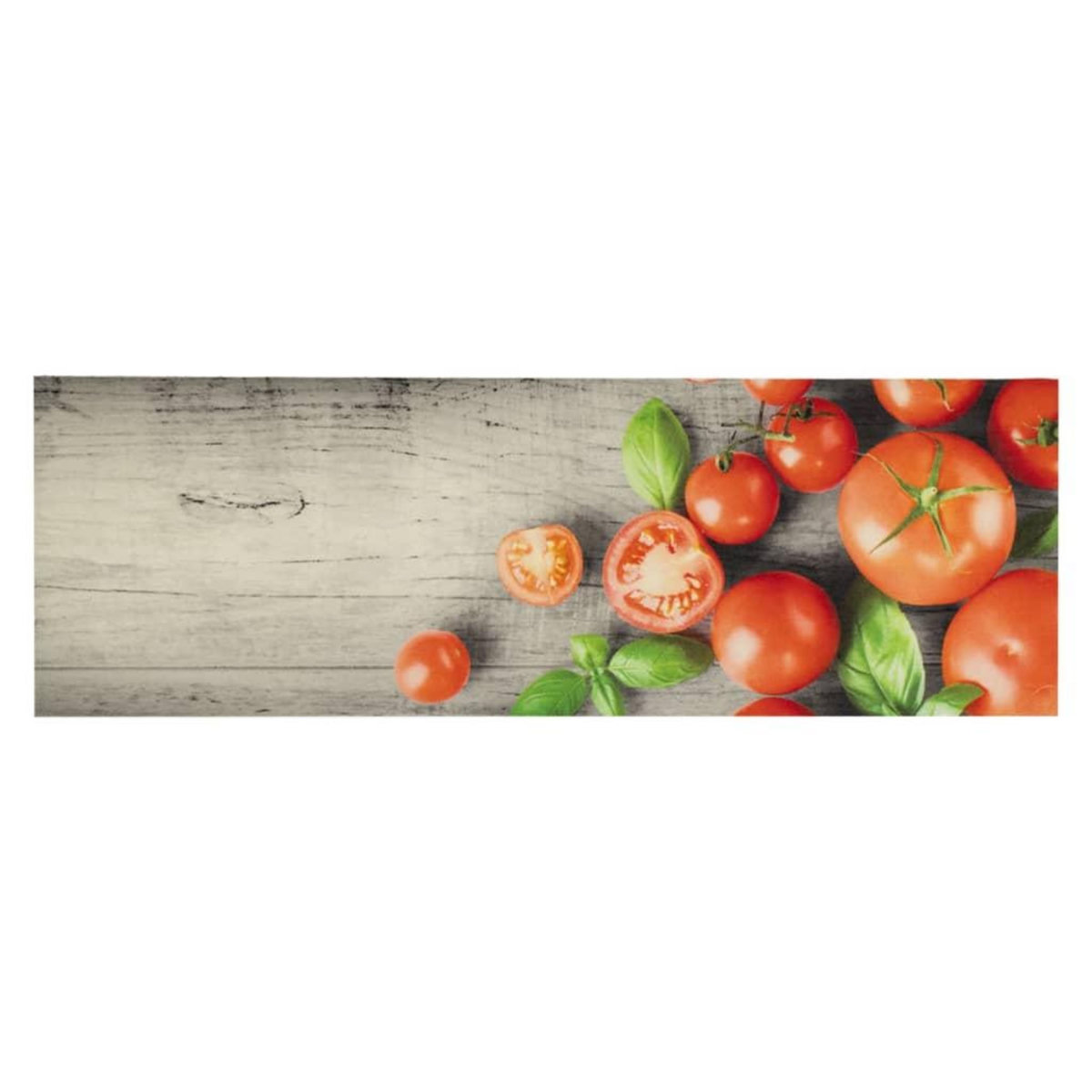 VIDAXL Tapis de cuisine lavable impression de tomates 60x180cm velours