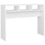 Voir la diapositive 2 : VIDAXL Table console blanc 105x30x80 cm bois d'ingenierie