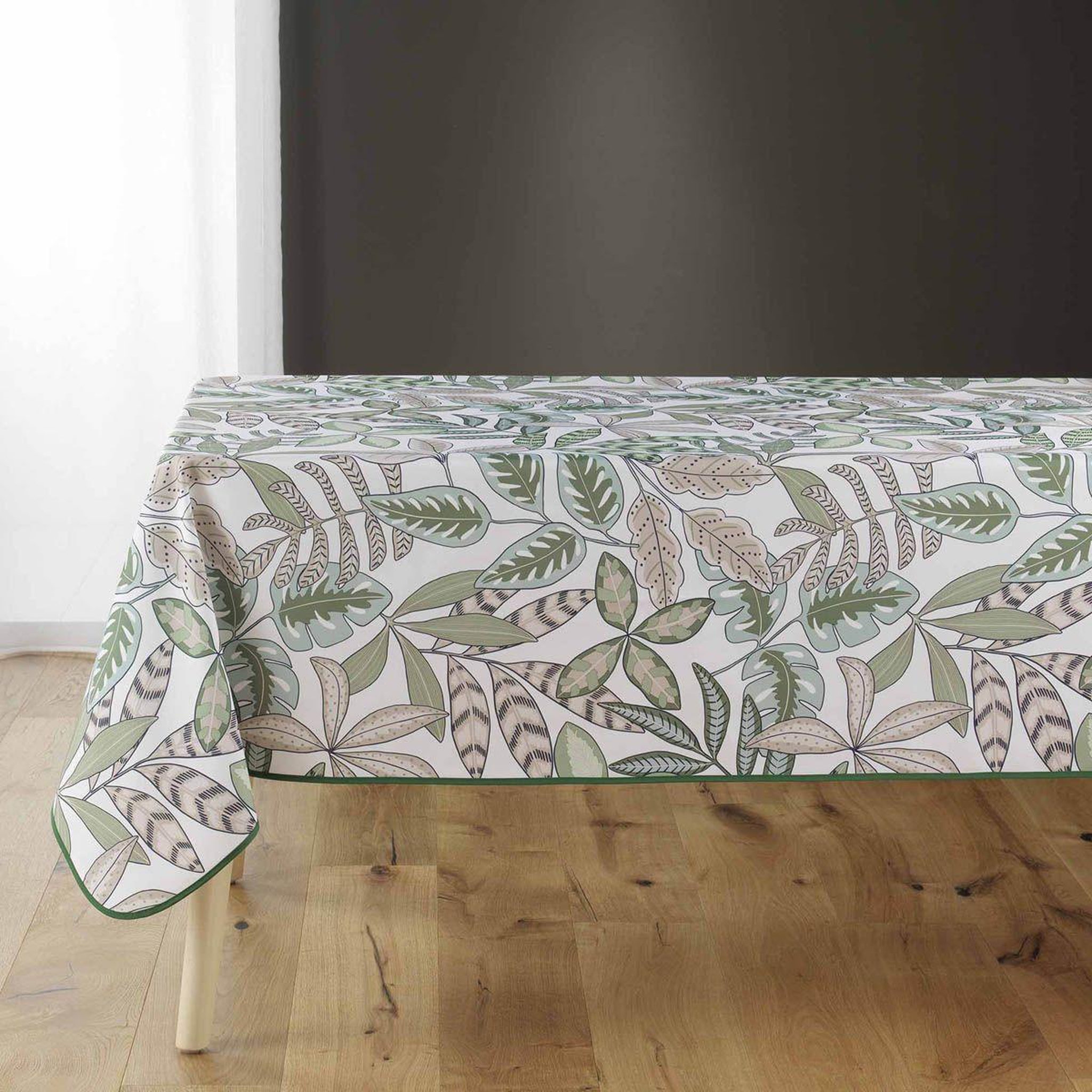 Douceur d'Intérieur Nappe imprimé  beautaline  150x240cm vert