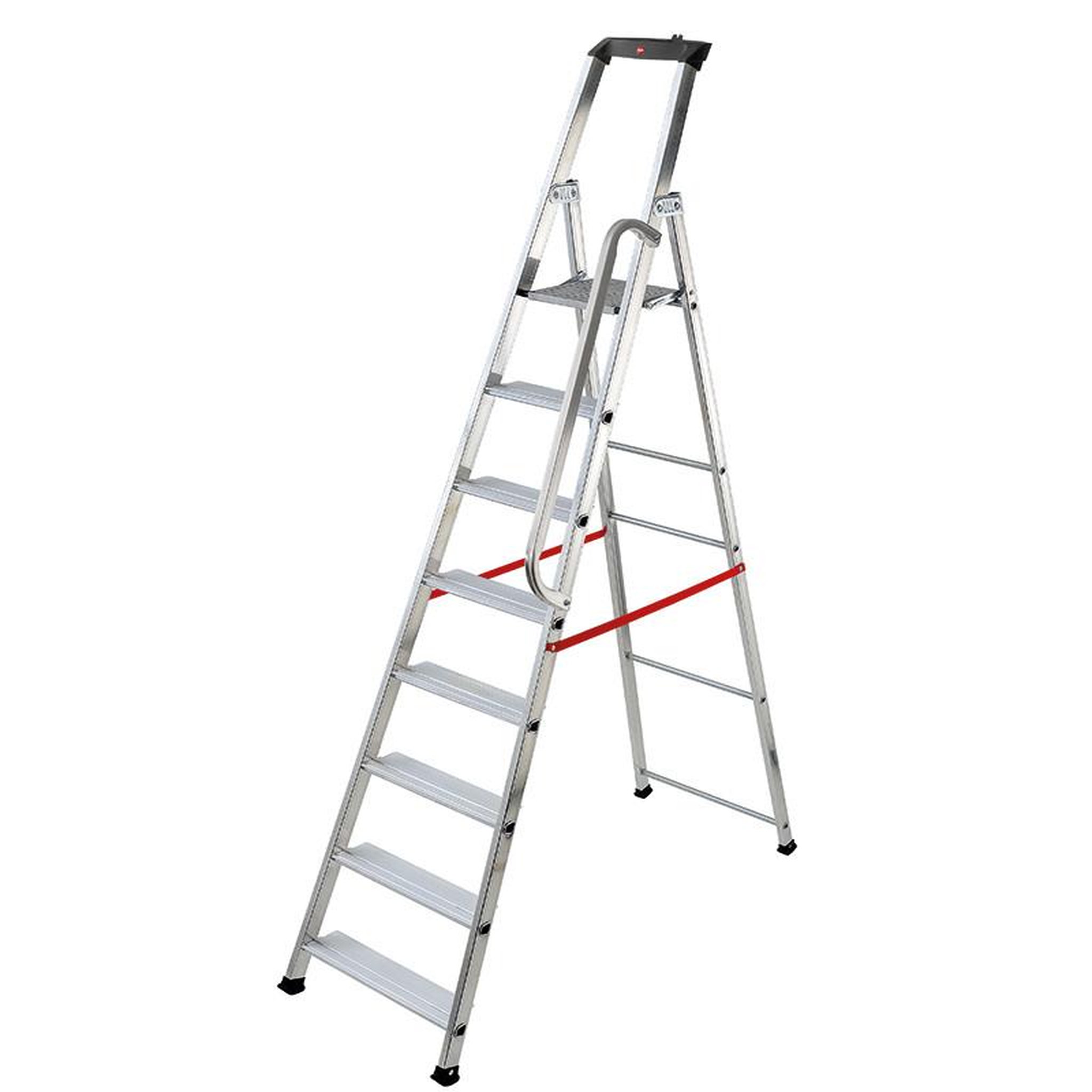 HAILO Escabeau professionnel pliable en aluminium 8 marches larges Hailo Alu Pro