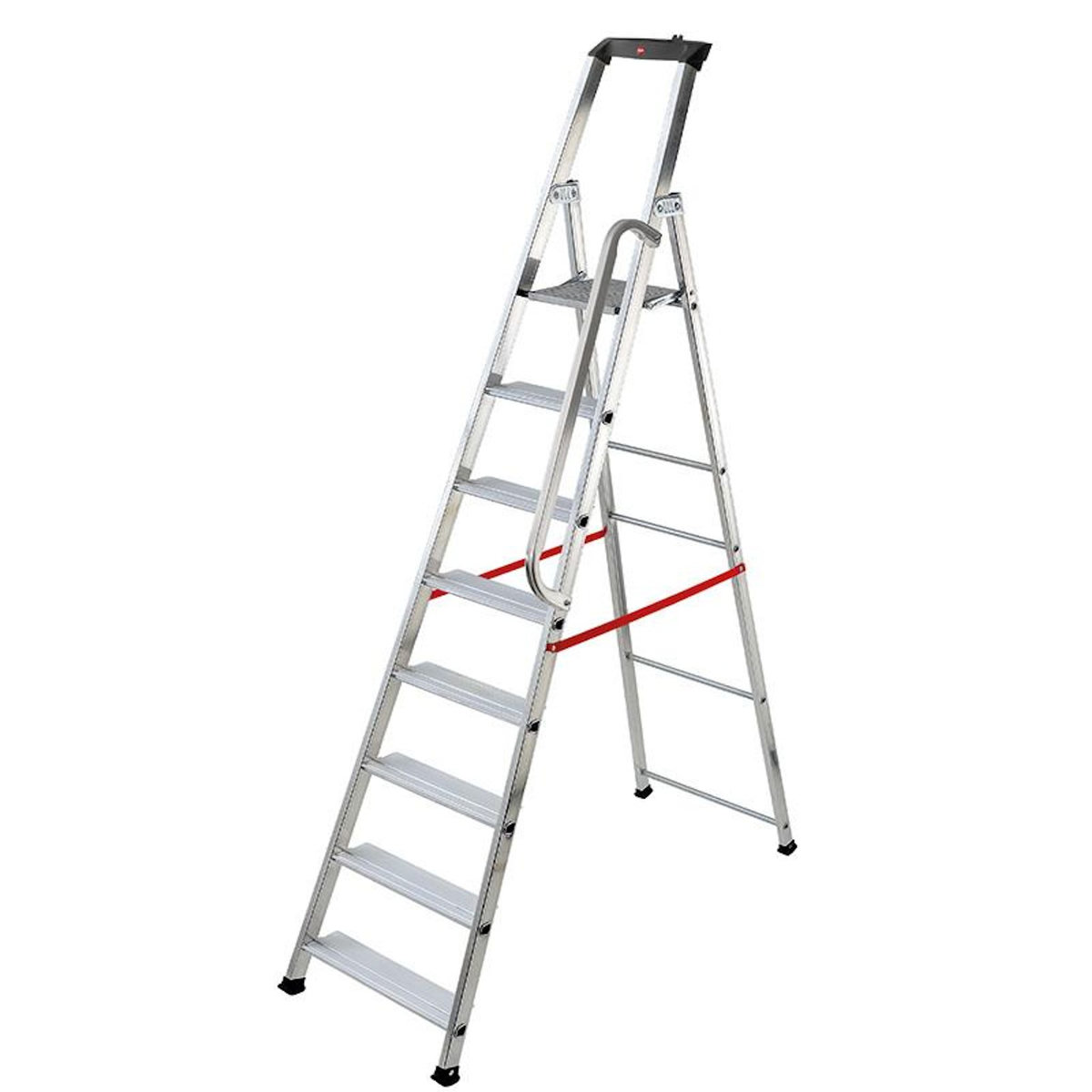 HAILO Escabeau professionnel pliable en aluminium 8 marches larges Hailo Alu Pro