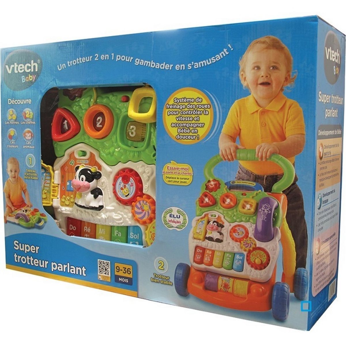 VTECH Super trotteur parlant 2 en 1 orange