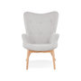 Voir la diapositive 2 : Paris Prix Fauteuil Design Scandinave  Ticao  93cm Gris