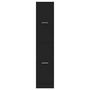 Voir la diapositive 5 : VIDAXL Armoire d apothicaire noir 30x41x144,5 cm bois d ingénierie