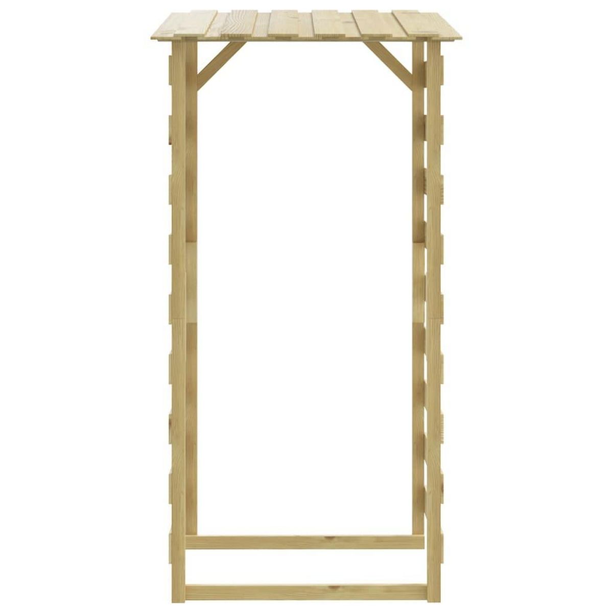 VIDAXL Pergolas avec toits 6 pcs 100x90x200 cm Bois de pin impregne