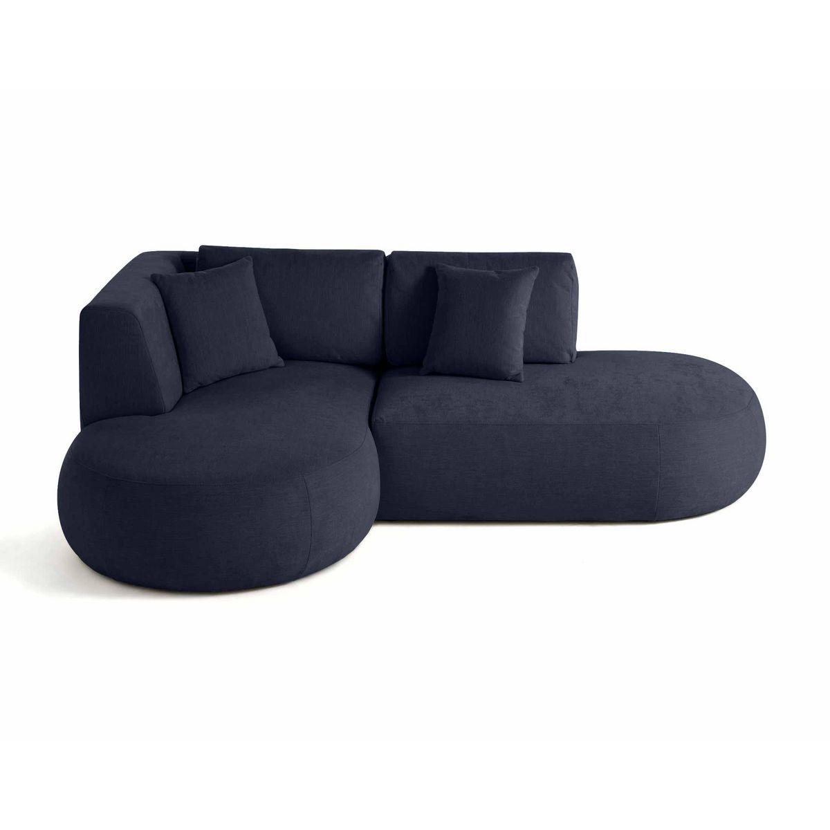 LISA DESIGN Santorini - canapé modulable d'angle gauche - 4 places - en tissu texturé