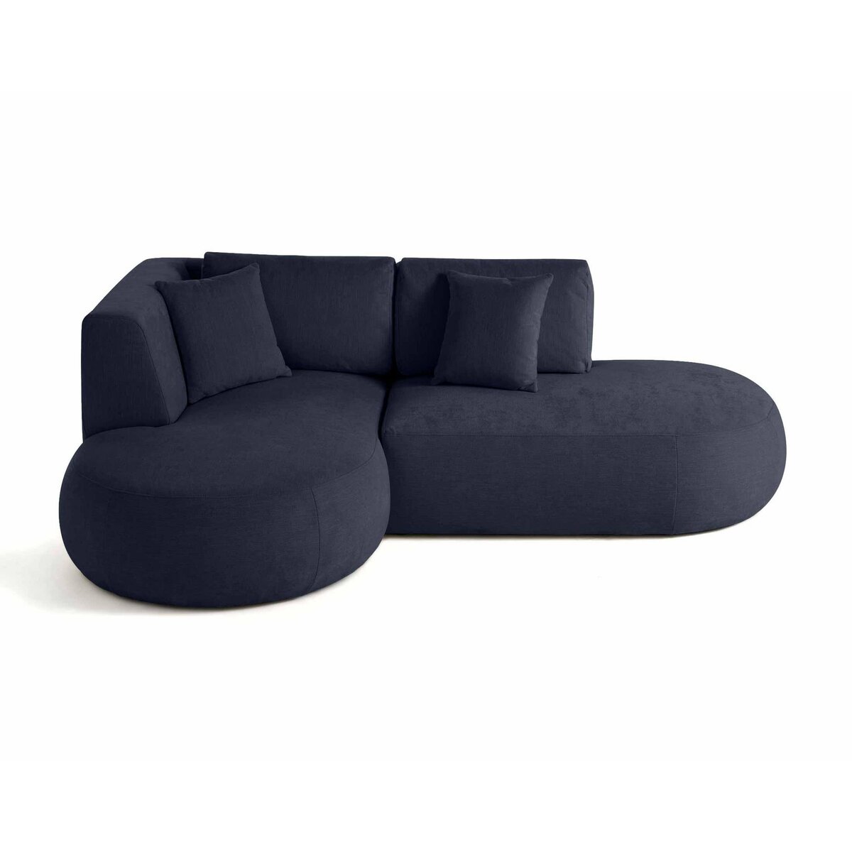 LISA DESIGN Santorini - canapé modulable d'angle gauche - 4 places - en tissu texturé