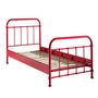 Voir la diapositive 2 : Paris Prix Lit Enfant Métal  New York  90x200cm Rouge