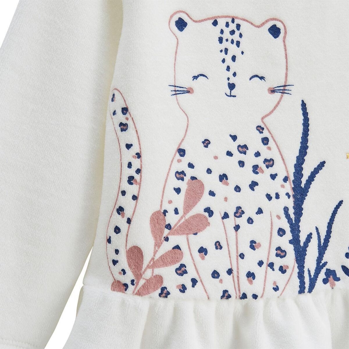 Petit Béguin Lot de 2 pyjamas enfant 2 pièces en velours Céleste