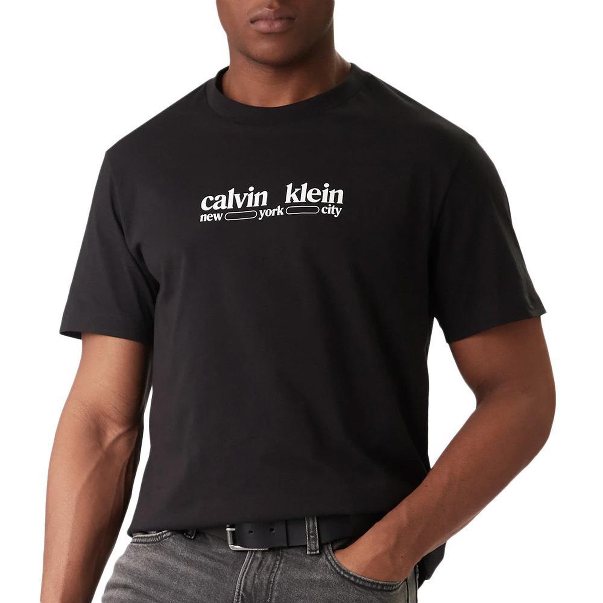 CALVIN KLEIN JEANS T-Shirt Noir Homme Calvin Klein Jeans LV14RE831G. Coloris disponibles : Noir