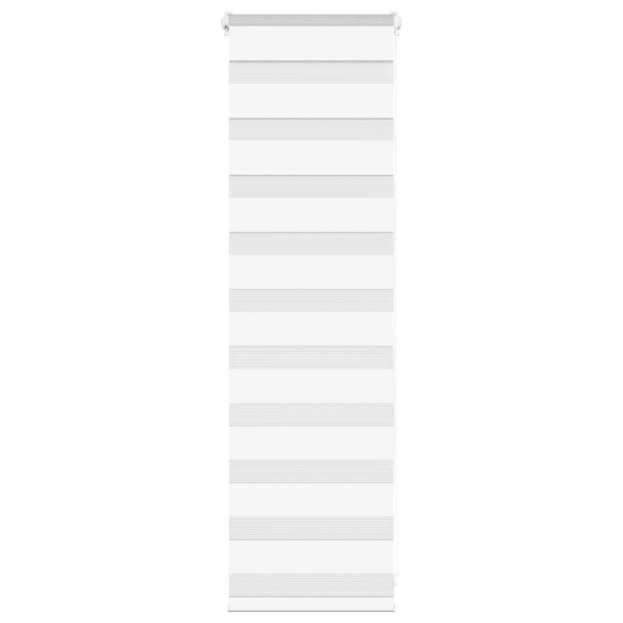 VIDAXL Store zebre blanc 40x100 cm largeur du tissu 35,9 cm polyester