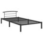 Voir la diapositive 2 : VIDAXL Cadre de lit sans matelas noir metal 90x200 cm