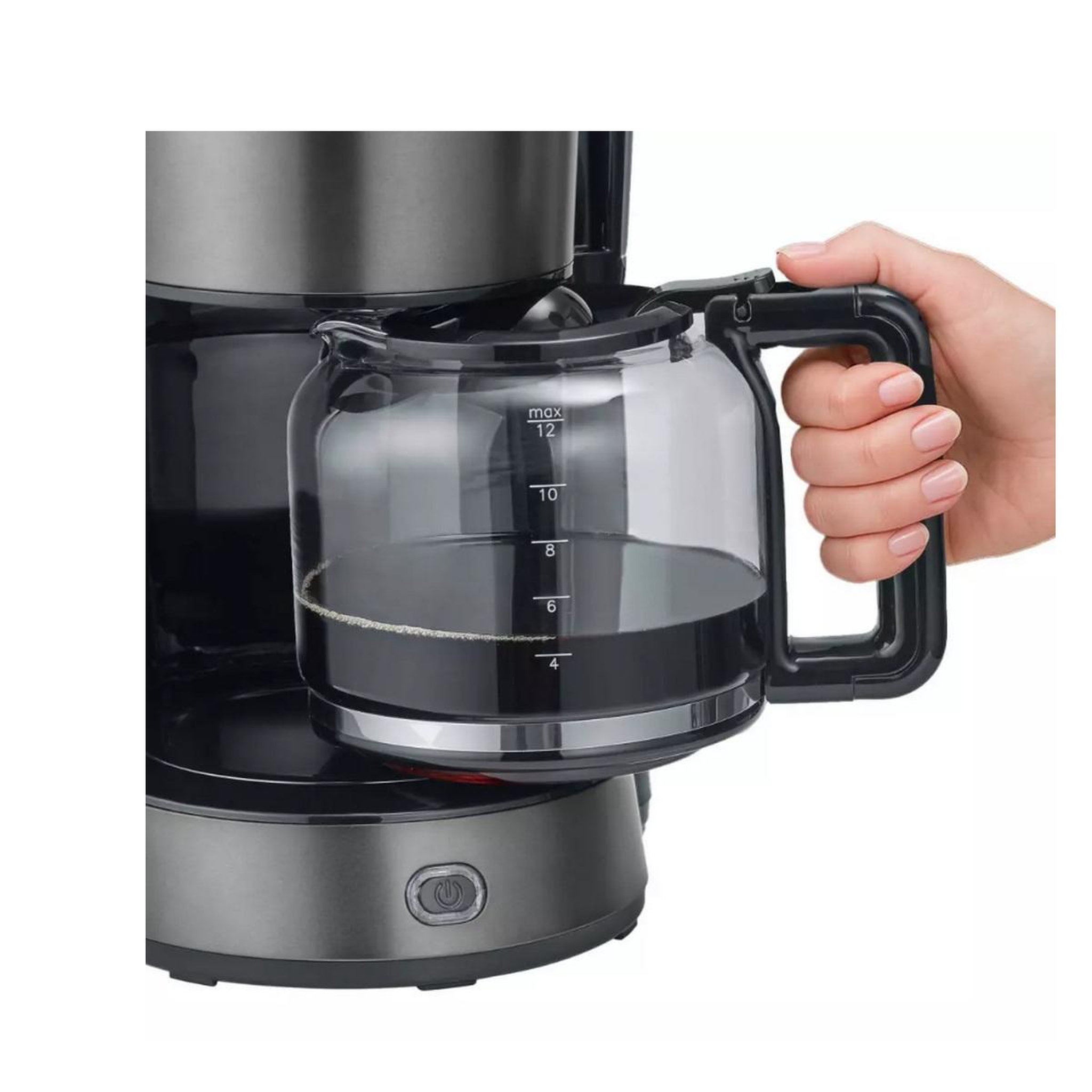Voir la diapositive 3 : SEVERIN Cafetière 10 tasses 1000w noir - ka9340