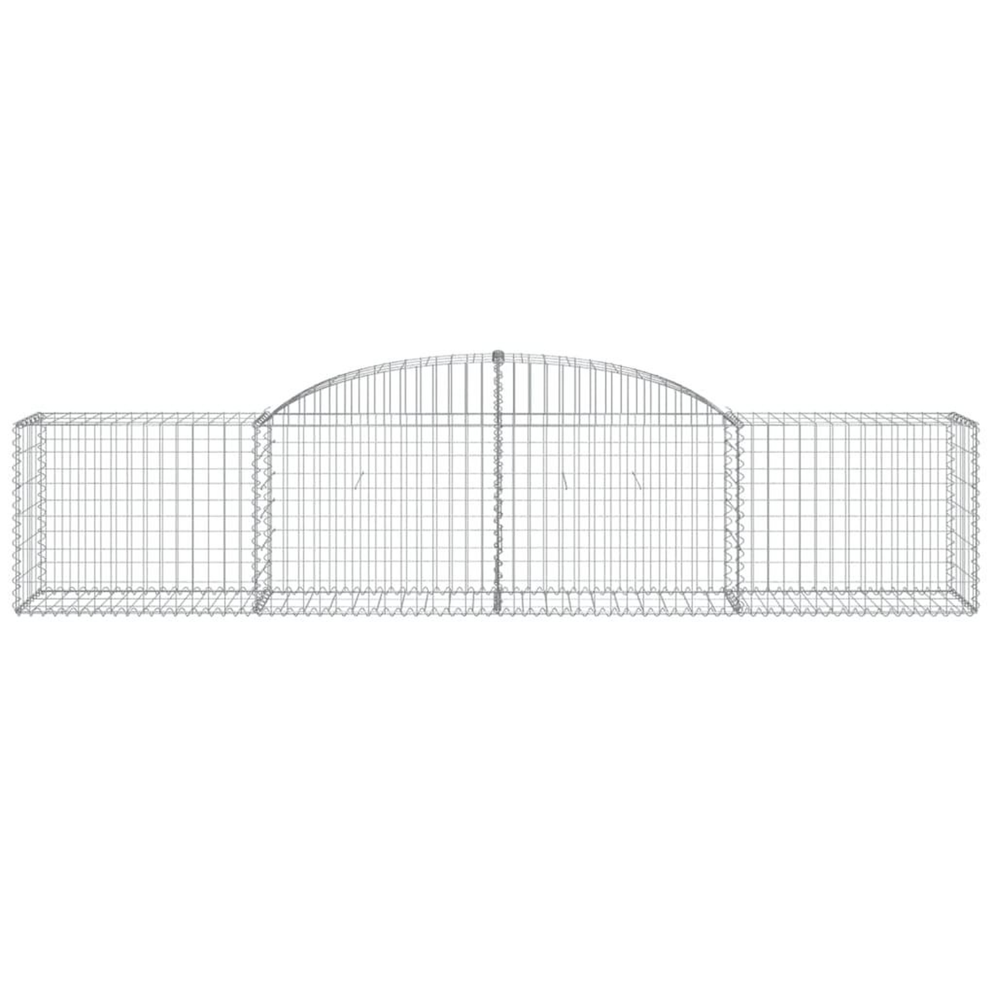Voir la diapositive 4 : VIDAXL Paniers a gabions arques 6 pcs 300x50x60/80 cm fer galvanise