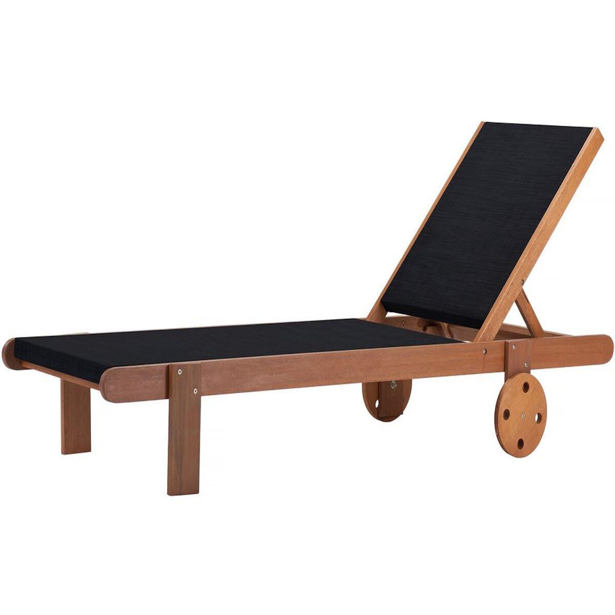 Habitat et Jardin Bain de Soleil en bois exotique  Saïgon  - Maple - Noir