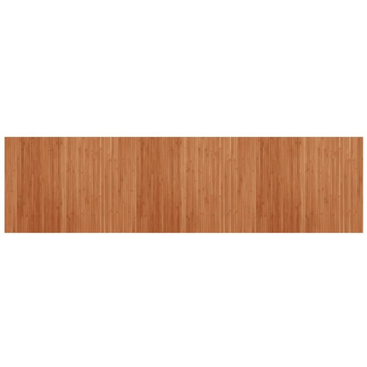 VIDAXL Tapis rectangulaire marron 80x300 cm bambou