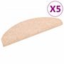 Voir la diapositive 2 : VIDAXL Tapis autoadhesifs de marches 5 pcs Marron 65x21x4cm Aiguillete