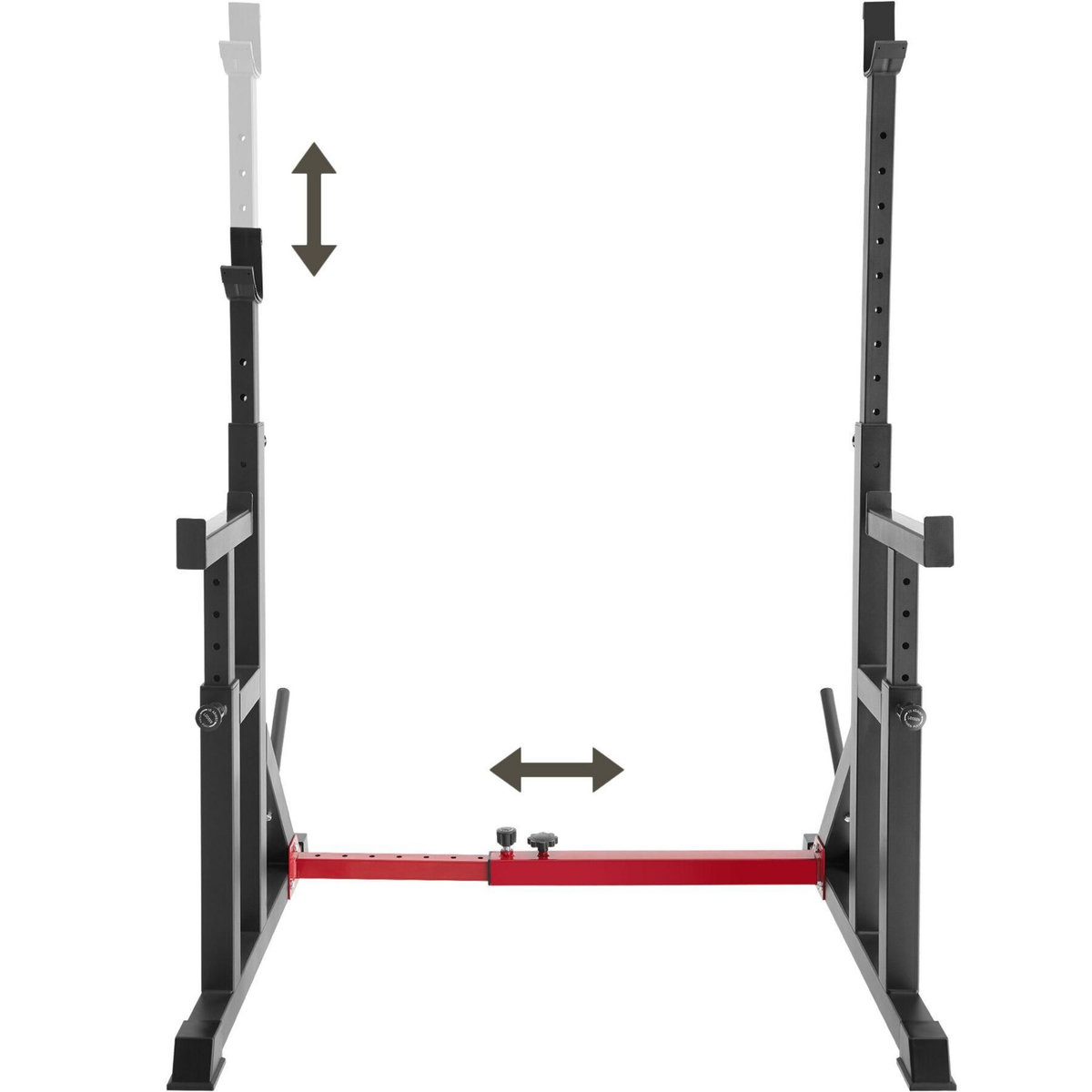 tectake Support de squat multifonction noir