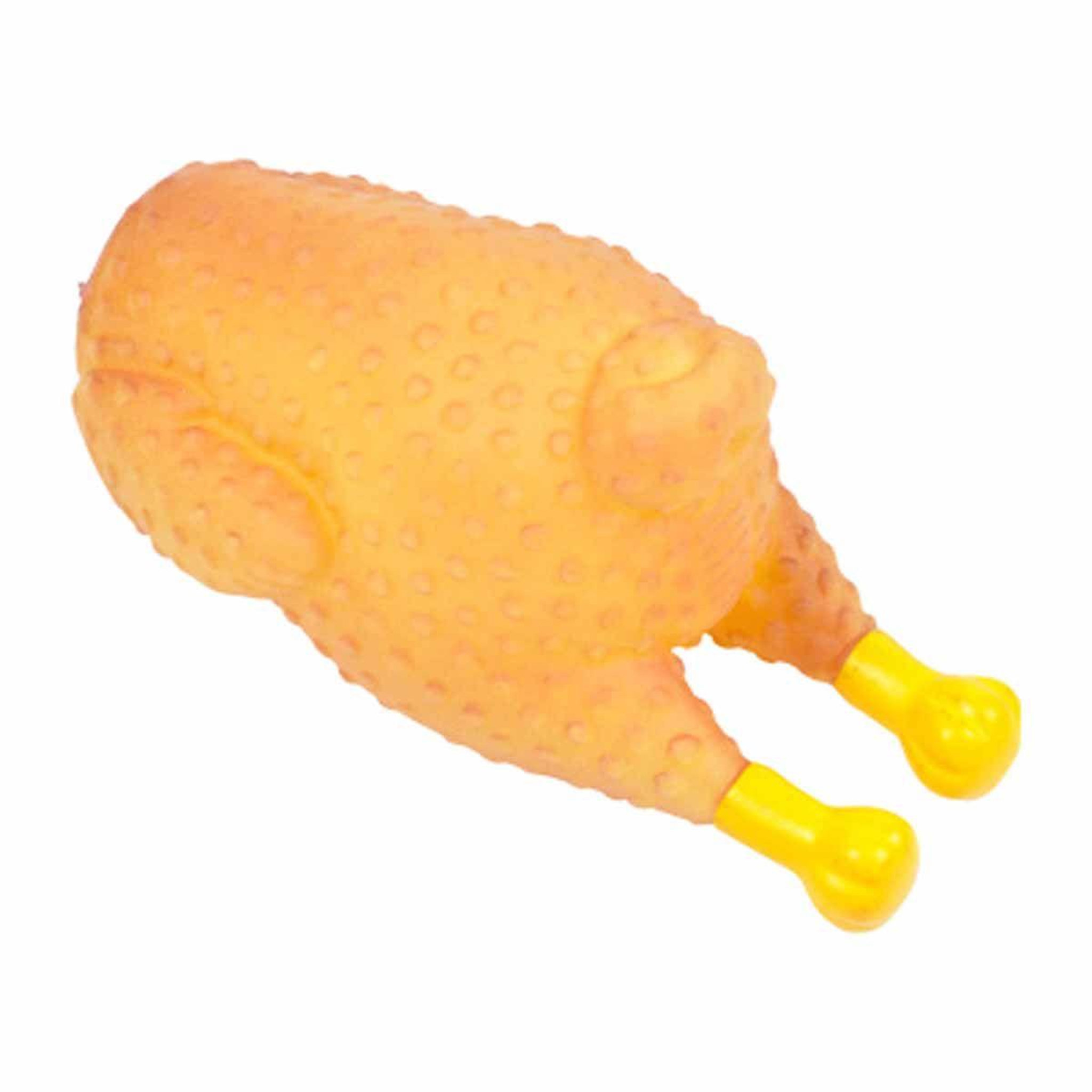 LOVE STORY Jouet pour chien  poulet rôti  14cm écru