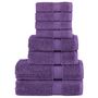 Voir la diapositive 1 : VIDAXL Ensemble de serviettes de qualité supérieure SOLUND 8pcs violet
