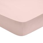DODO Drap Housse Influence Percale Litchi. Coloris disponibles : Rose