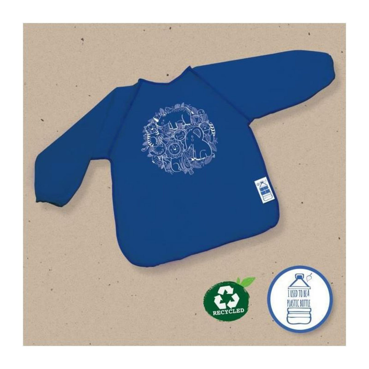 SES Creative SES CREATIVE - Kit de peinture au doigt avec tablier Eco - 100% recycle