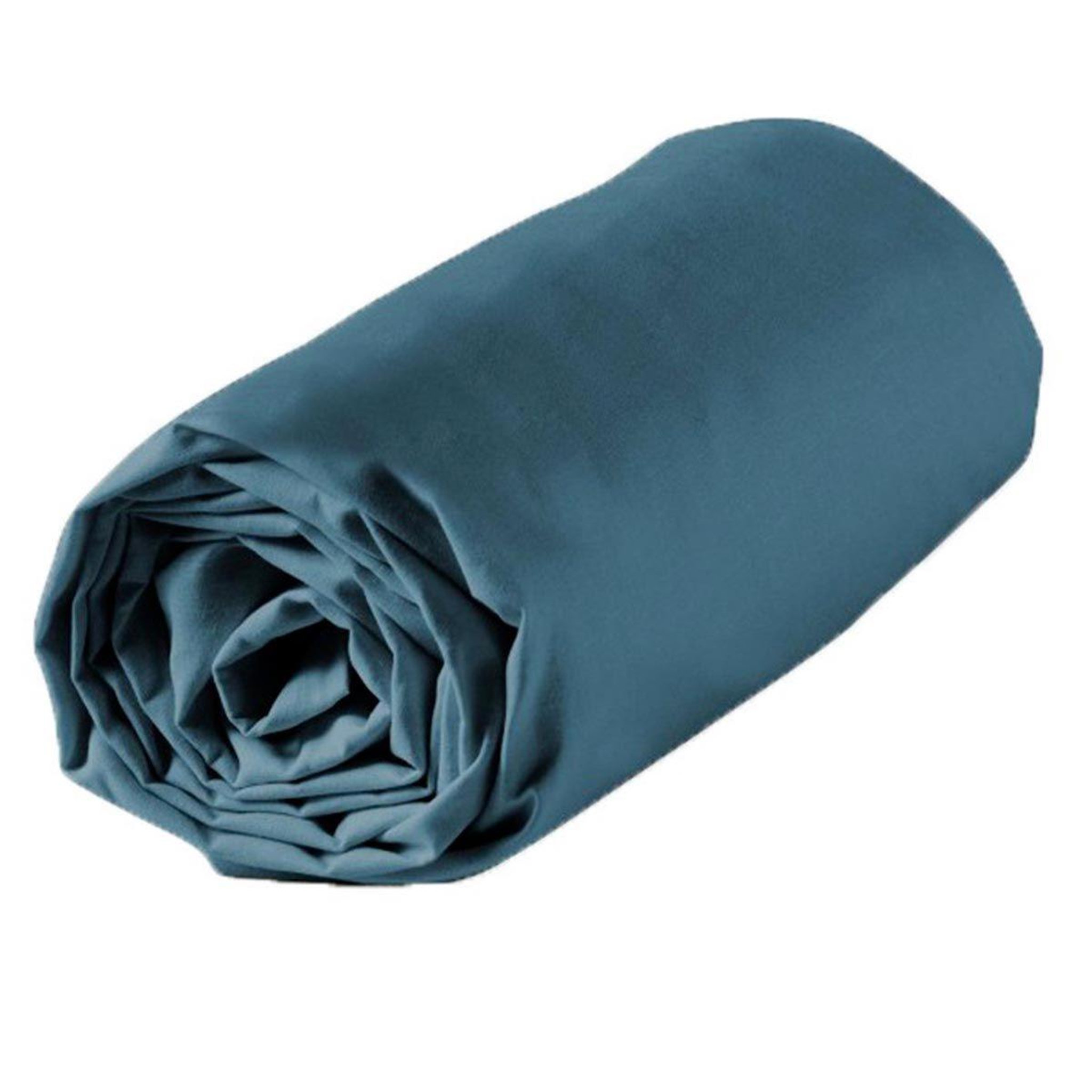 Voir la diapositive 3 : Douceur d'Intérieur Drap housse  lina  90x190cm bleu nuit