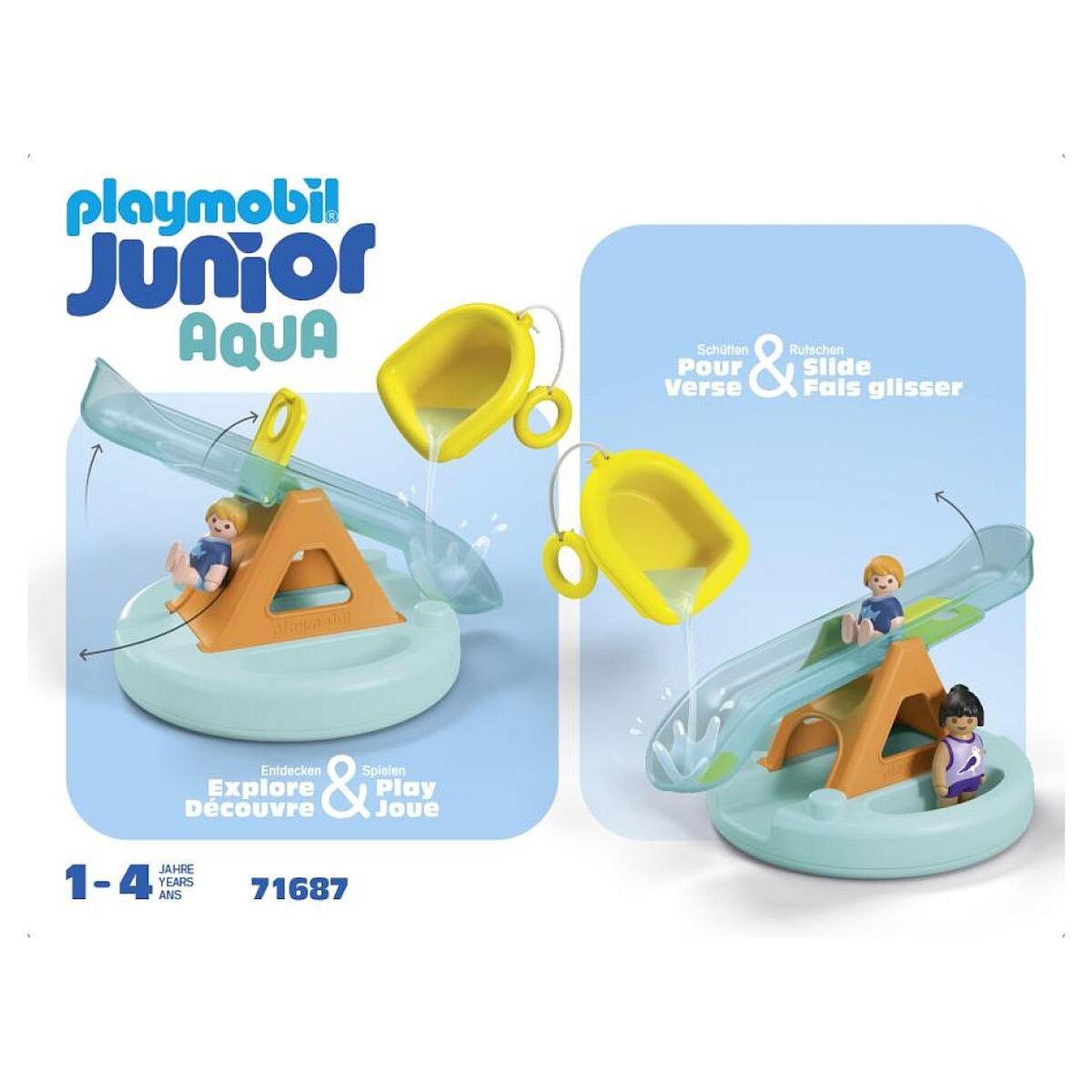 PLAYMOBIL 71687 - Ilôt avec toboggan aquatique