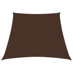 VIDAXL Voile de parasol Tissu Oxford trapeze 2/4x3 m Marron