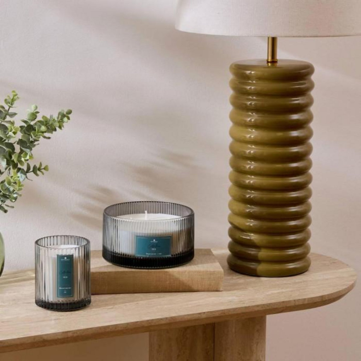 ATMOSPHERA Bougie Parfumée en Verre  Albie  635g Bois de Oud