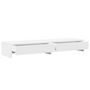 Voir la diapositive 5 : VIDAXL Support de moniteur avec tiroirs blanc bois d ingénierie
