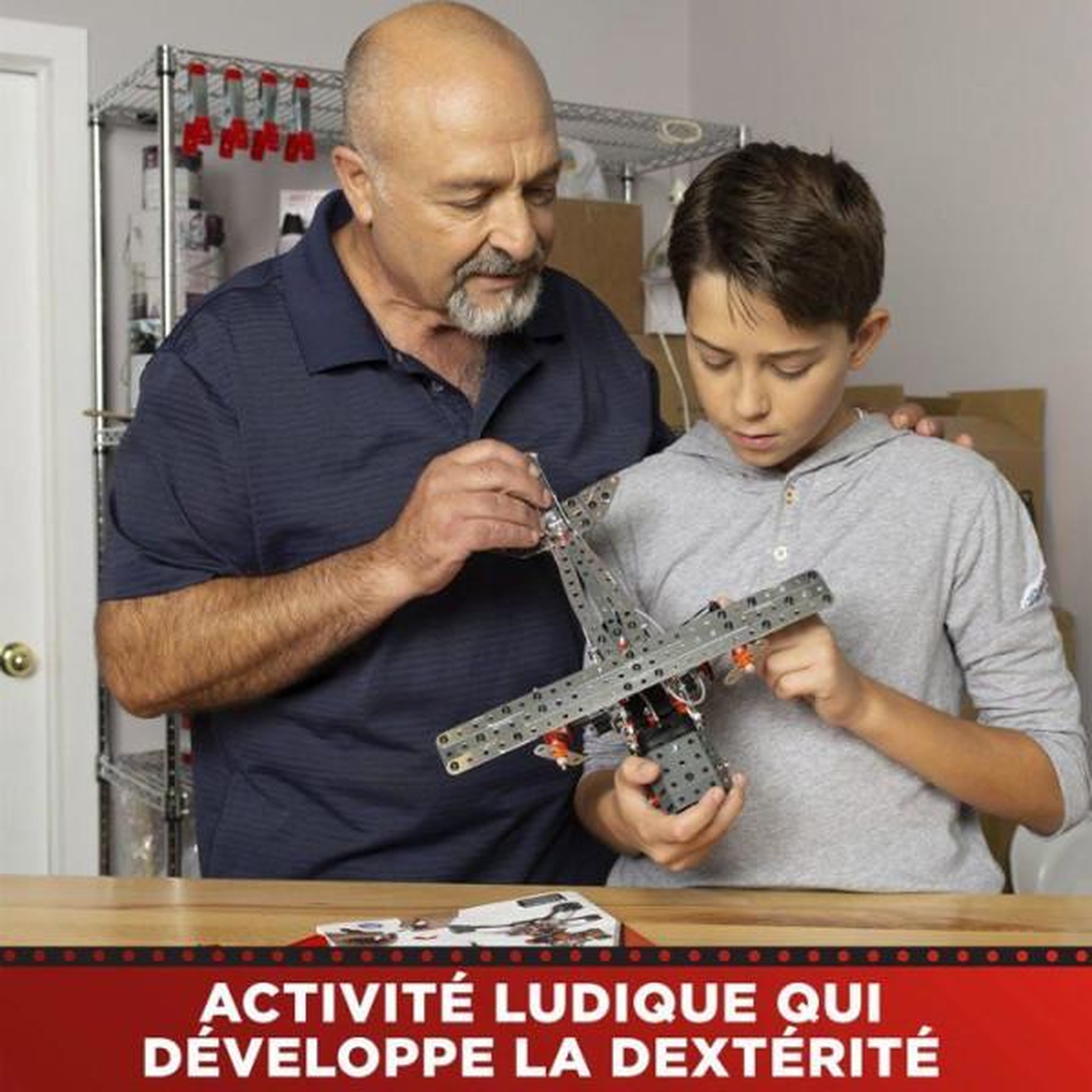 Voir la diapositive 3 : Meccano MECCANO - Jeu de construction - Métal - 638 pieces - 10 ans + - 25 modeles + mallette