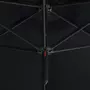 VIDAXL Parasol double avec mat en acier Noir 600 cm